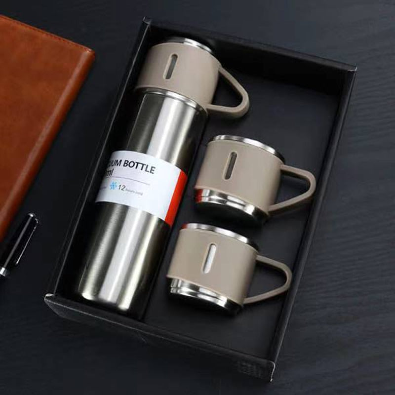 Double-Layer Stainless Steel Vacuum Thermos Coffee Mug