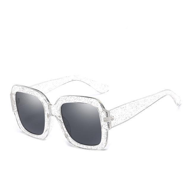 Oversize Unique Clear Sun glasses